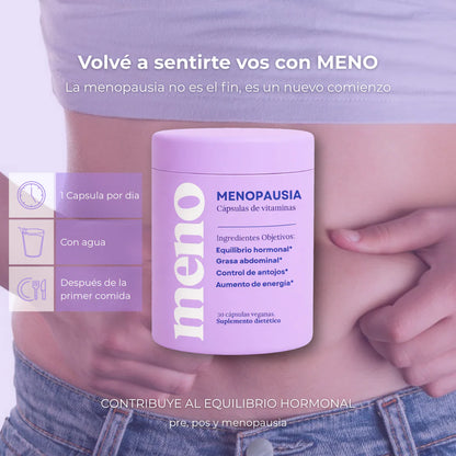 MENO® l Cápsulas Adelgazantes Menopausia | 50% OFF